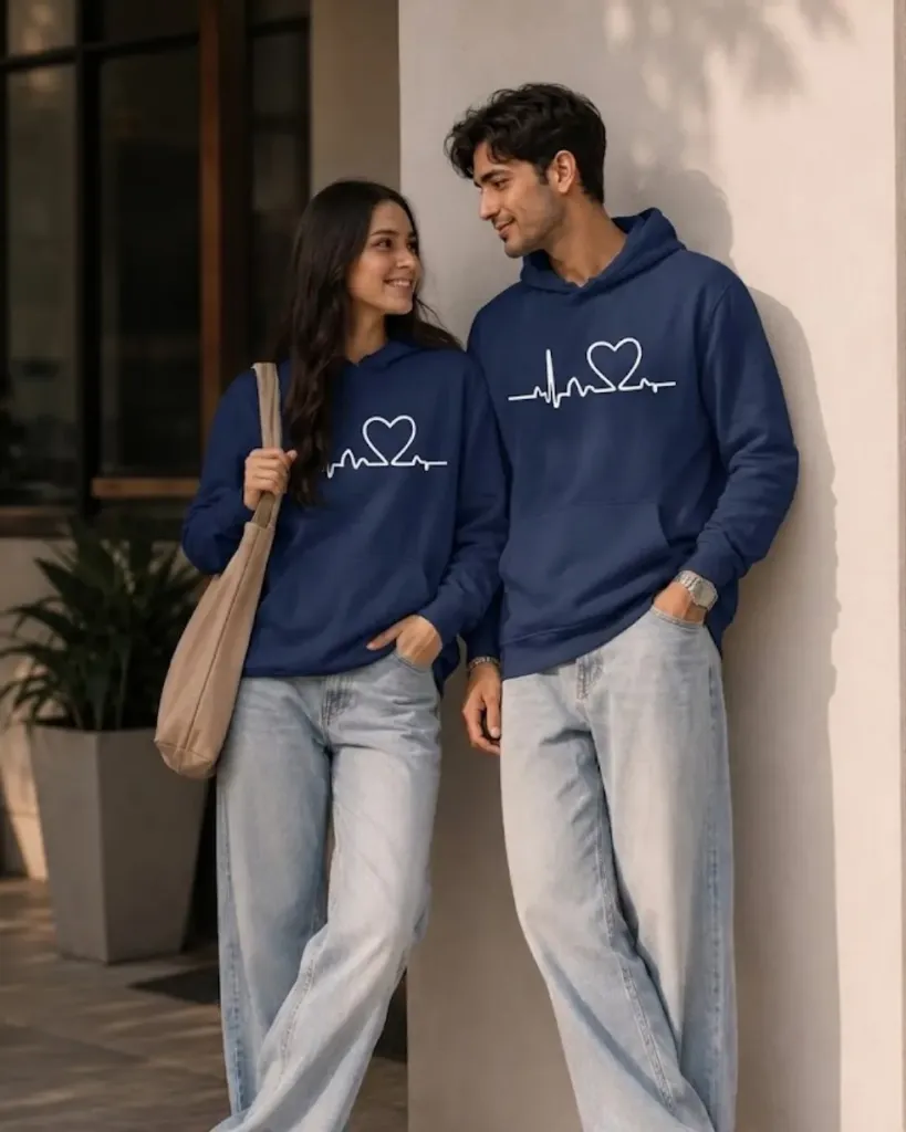 Glamourous Couple Hooded TShirts_498