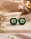 Handcrafted Floral Gemstone Stud Earrings_66