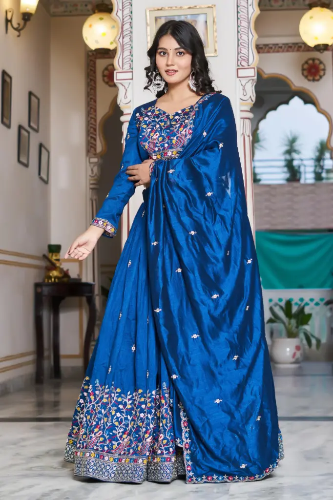 Premium Lehenga choli for Wedding_525 (Blue)