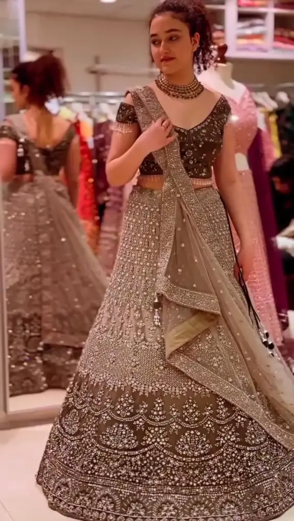 [576] The Charcoal Starlight Bridal Lehenga_576
