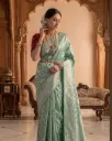 Elegant Mint Green Kanjeevaram Silk Saree_193