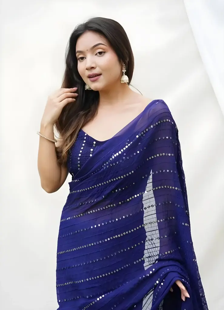 Lucknow Chikankari Saree_206