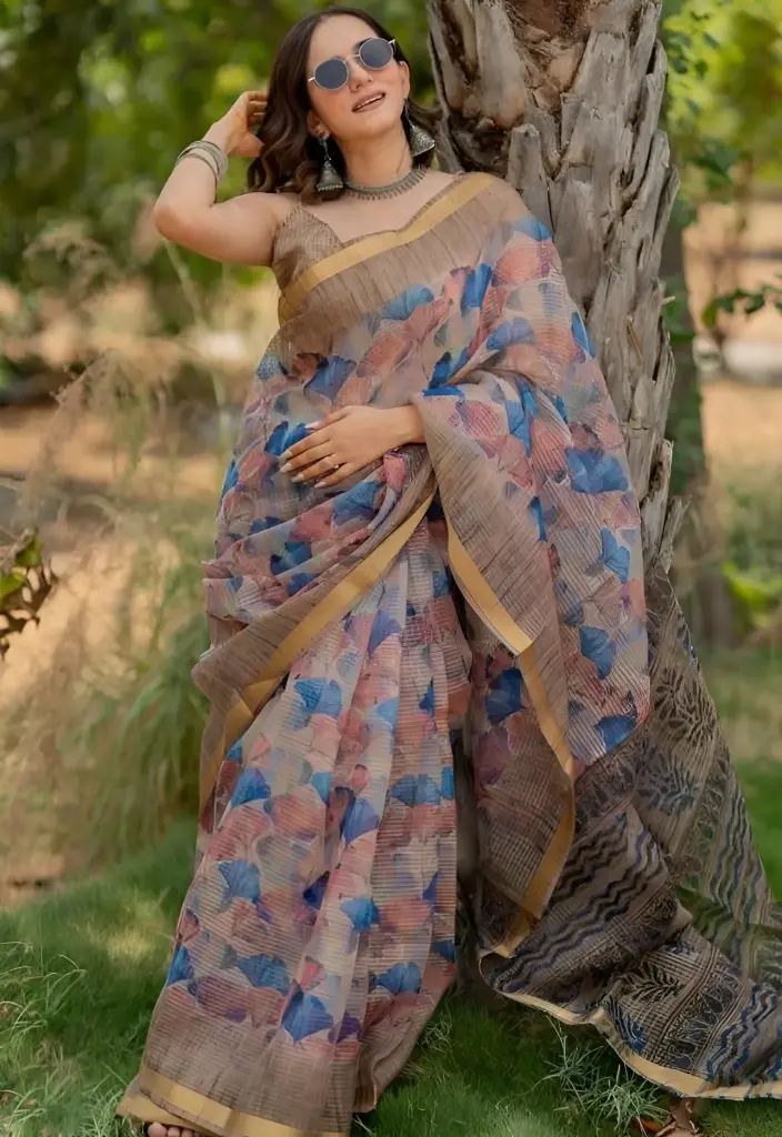 Floral Breeze Cotton Saree