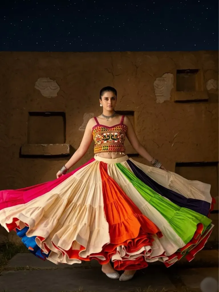 the rangoli lehengacholi