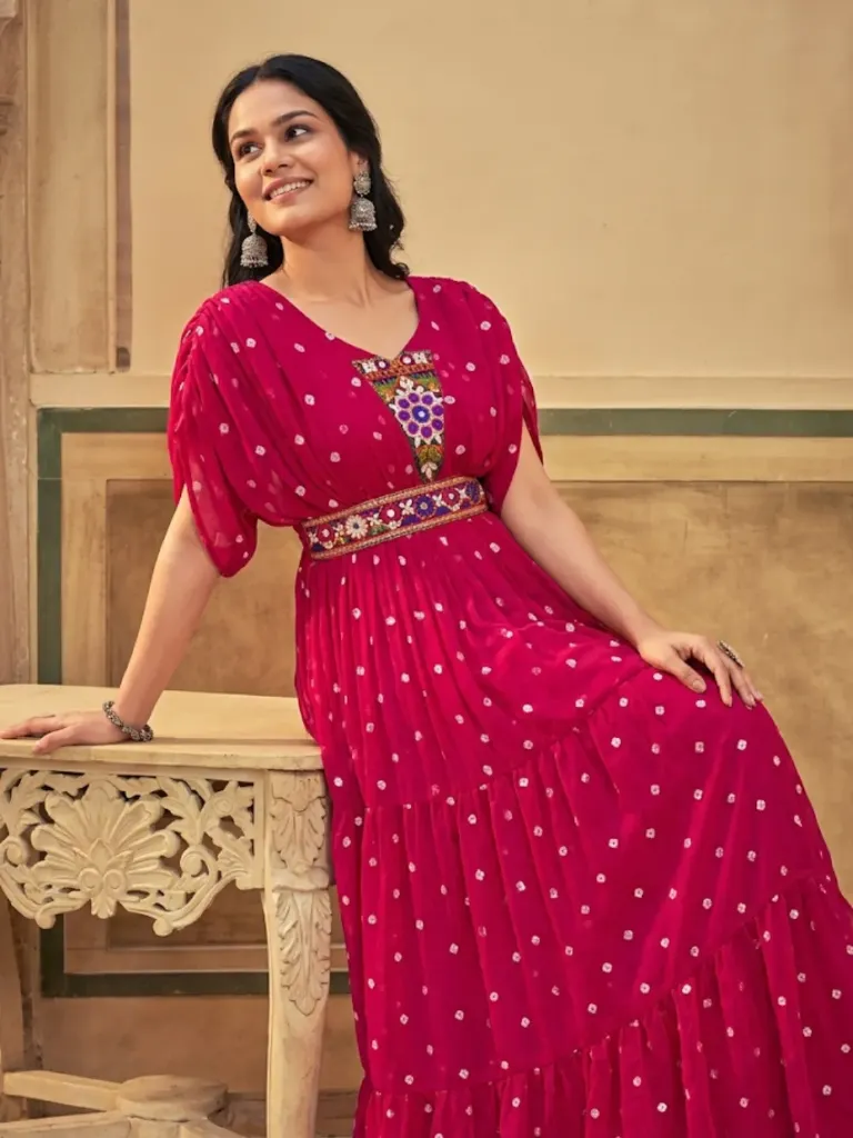 The Polka Dot Delight Gown_RASRANGINI_326 (M)