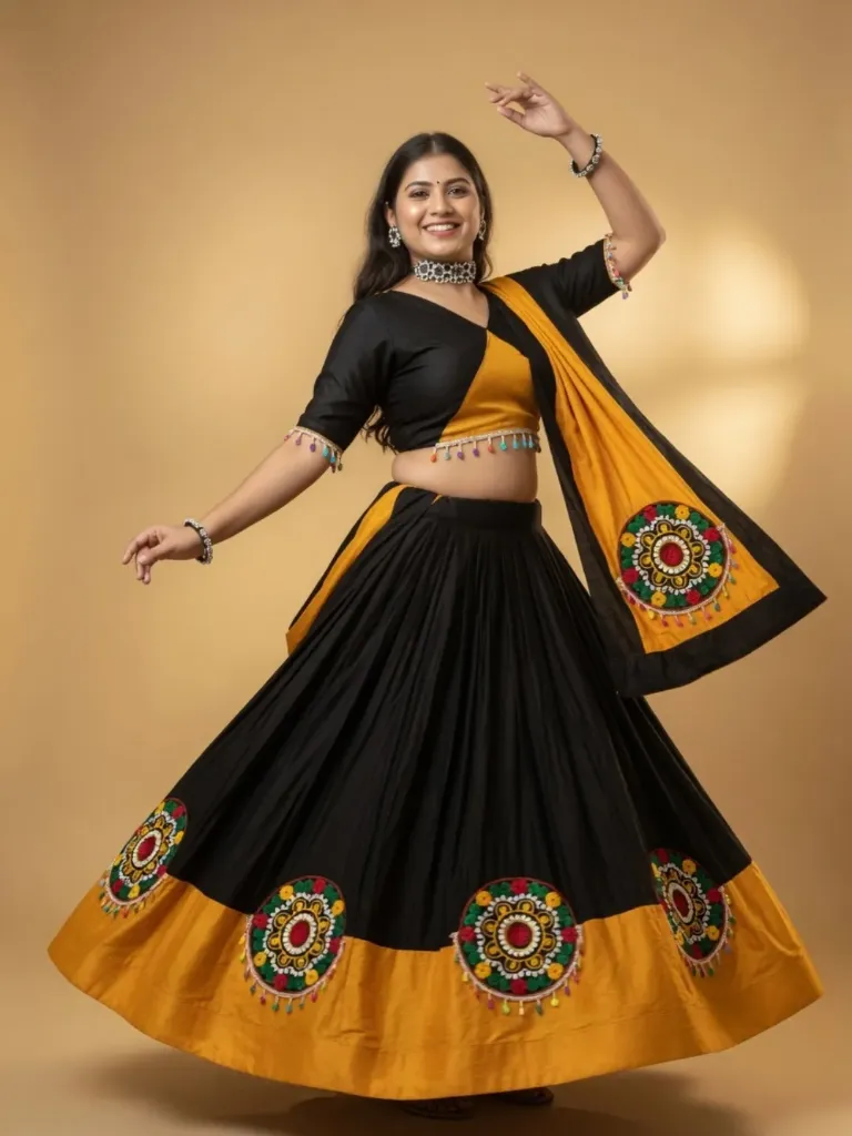 [338]  The Bandhej Bloom Lehenga Choli _RASRANGINI_338