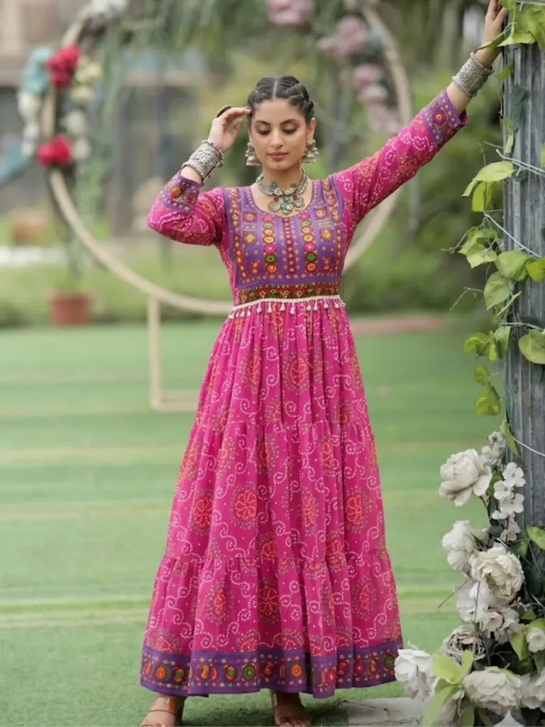  The Raas-Rangini Gown_RASRANGINI_343 (Pink)