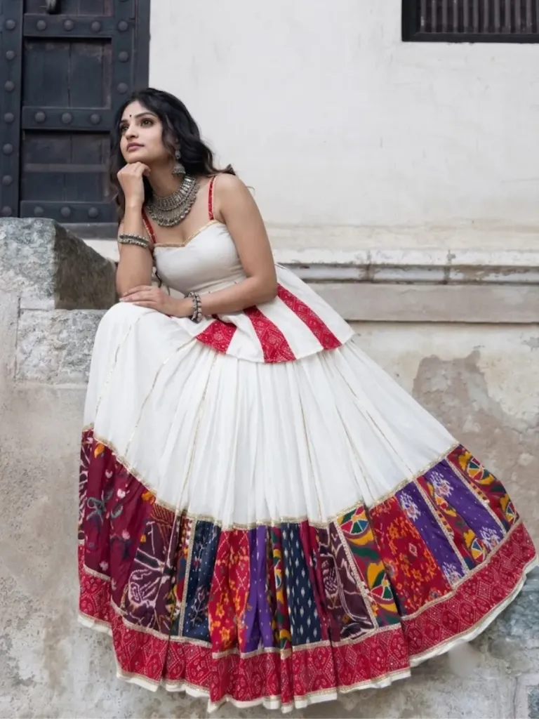 [345]  The Multi-Color Fusion Lehenga Choli_RASRANGINI_345