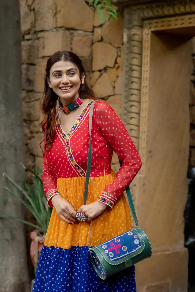 [354]  The Festive Georgette Chiffon Dress_RASRANGINI_354