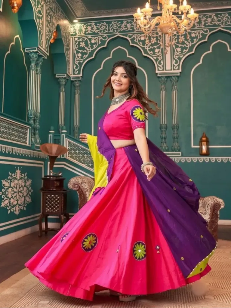 [357]  The Fuchsia & Purple Chaniya Choli_RASRANGINI_357