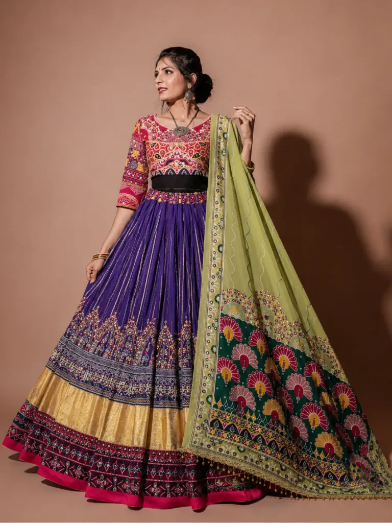 [361] The Vibrant Yellow & Pink Chaniya Choli_RASRANGINI_361