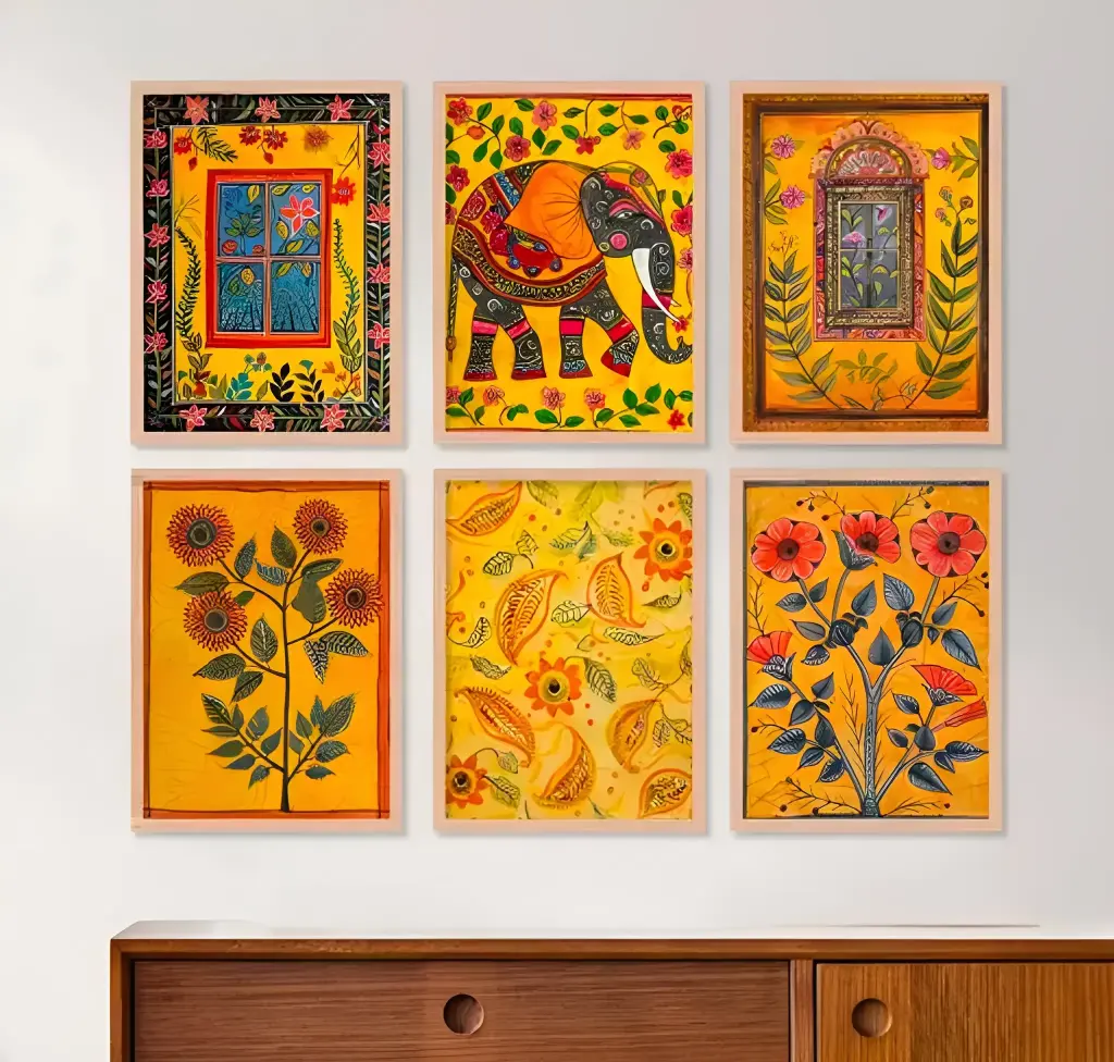 [428] Madhubani Pichwai Framed Wall Painting_428