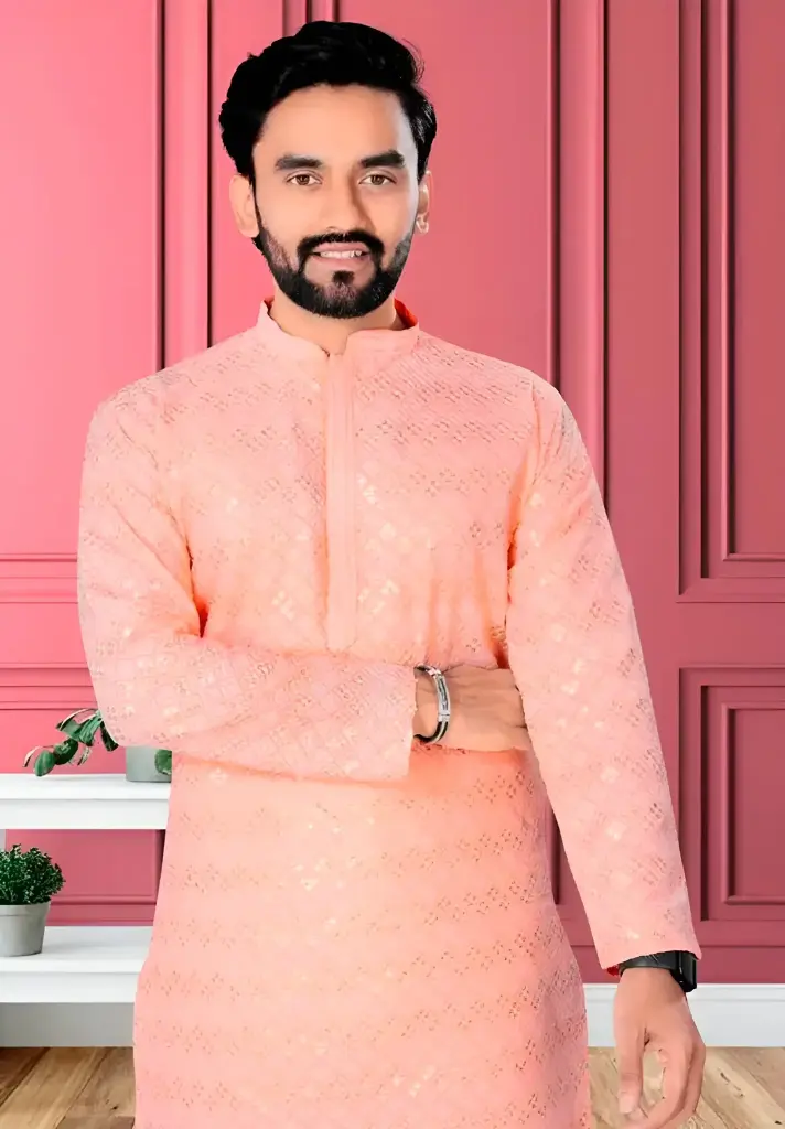 Stylish Men's Embroidery Kurta_478 (M)