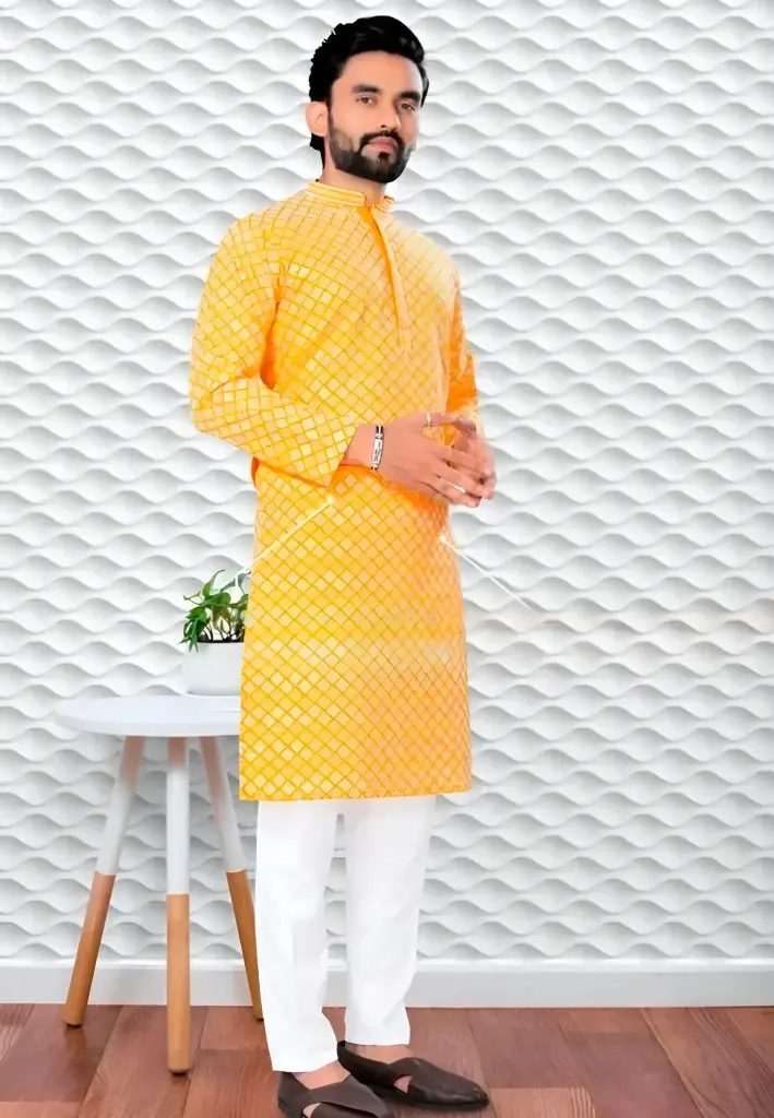 Stylish Men's Embroidery Kurta_479 (M)