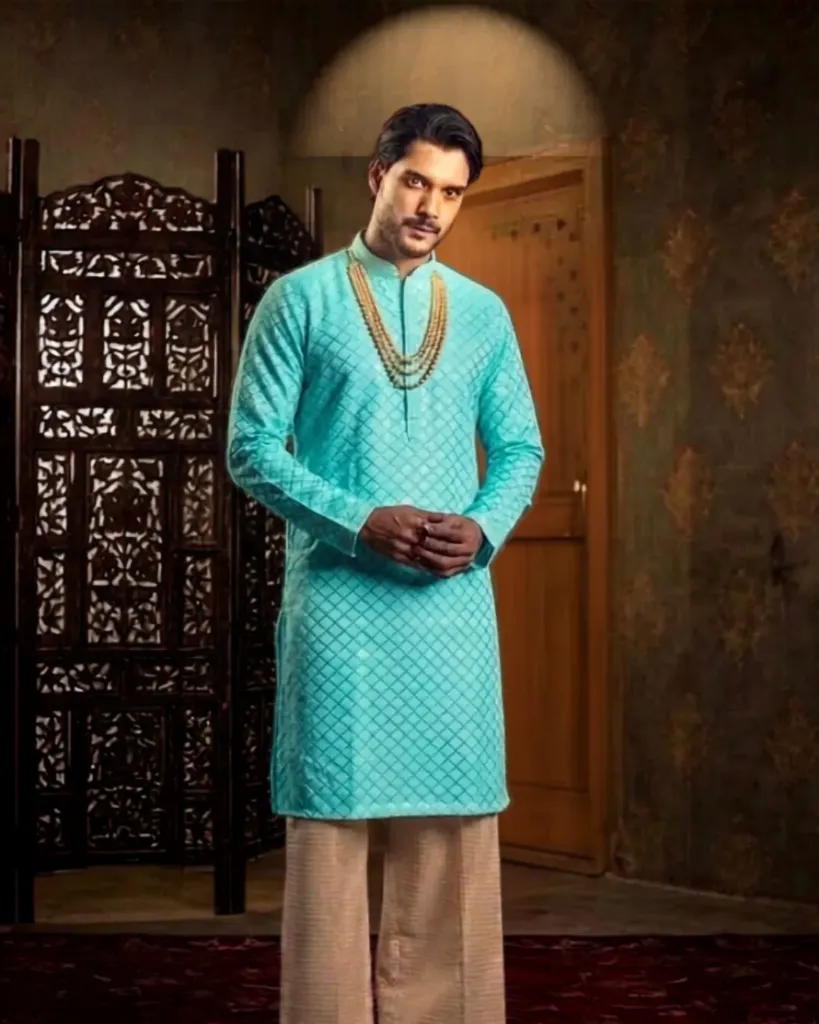Stylish Men's Embroidery Kurta_482 (M)