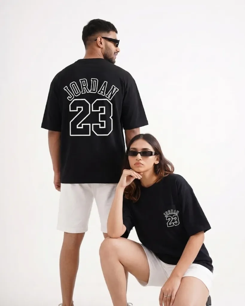 Couple's Round Neck Oversized Half Sleeve T-Shirt_484